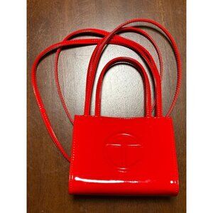 NEW! Discontinued Red Patent Small Telfar Shopper Bag